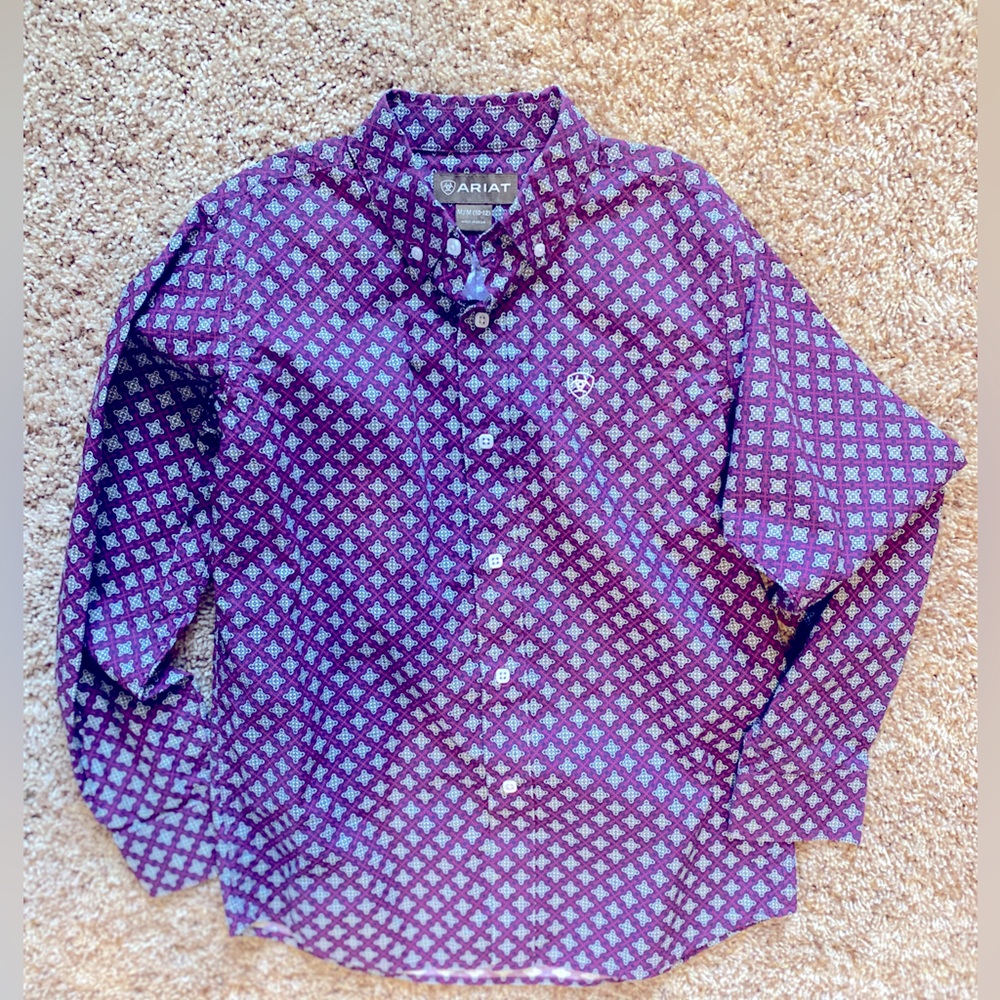 Ariat boys Western shirt